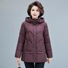 2025 winter new down cotton jacket women's thickened plus-size jacket with a hood to keep warm and foreign