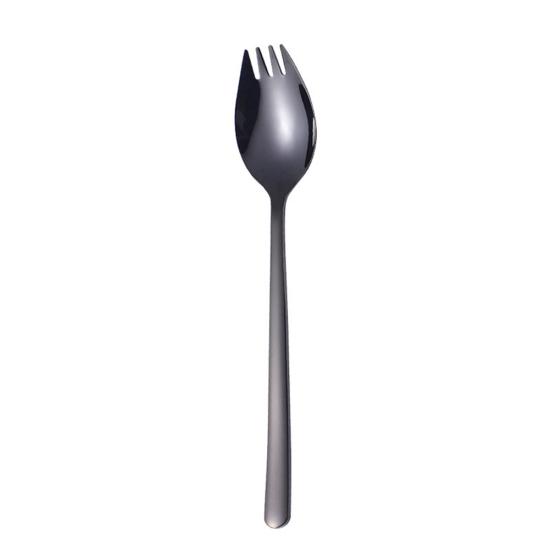 Roamtic Fashion Kitchen Spoon Noodle 1 Spork Fruit Fork Salad Multifunction 2 In Restaurant Tool