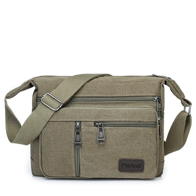 Erkekler Kanvas Omuz Çantaları Rahat Tote Seyahat erkek Crossbody Çanta Lüks postacı çantası Moda Yüksek Kaliteli Çanta