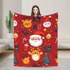 Weihnachten Weihnachtsmann Weiche Warme Decke Kinder Plüsch Überwurfdecke Bequeme Couch Sessel Flanell Tagesdecke Sofa Bettdecke