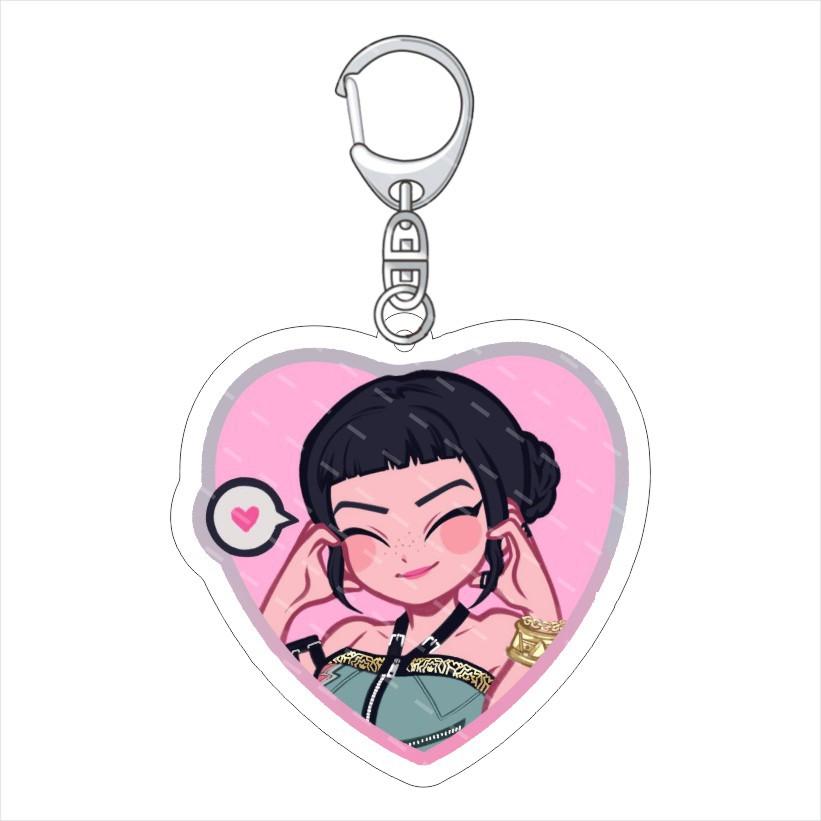 Kpop Demon Hunters Acrylic Keychain K-Pop: Demon Hunters, Acrylic Pendant 60mm double-sided hd