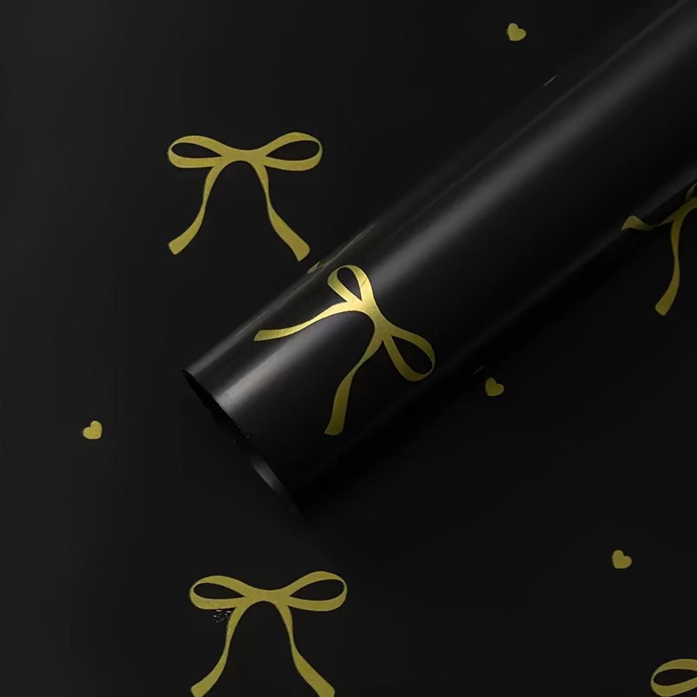20 Sheets of Thick Gift Wrapping Paper with Golden Foil for Decorating Gifts
