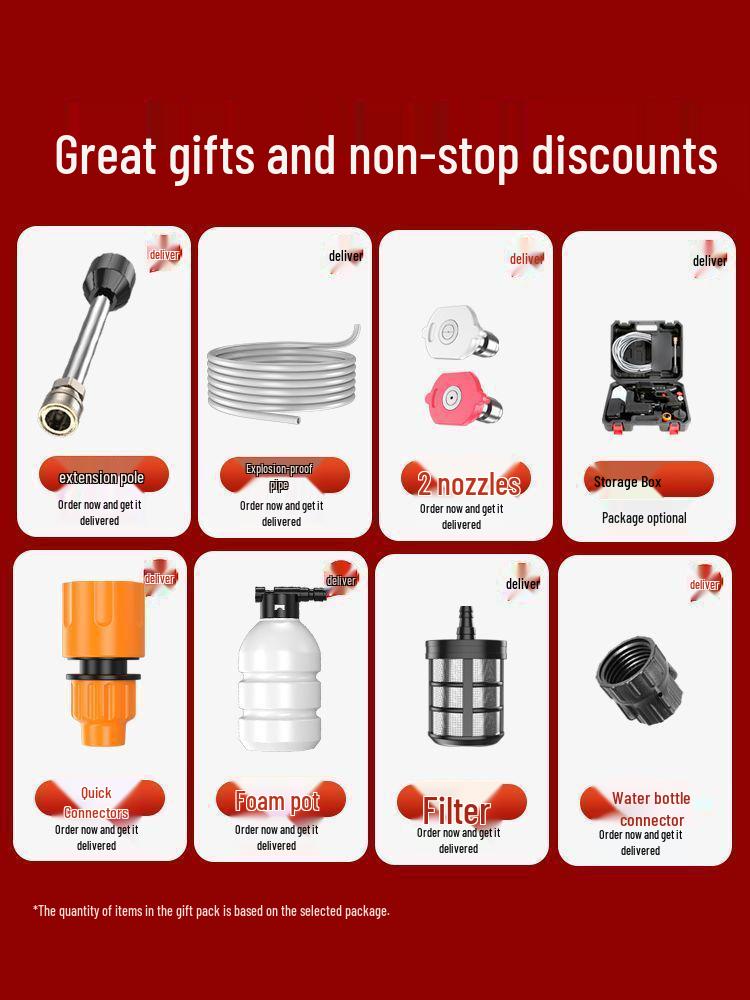 Przenośna ładowalna myjka ciśnieniowa do samochodu