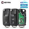 KEYYOU 434MHz שבב ID48 5K0837202AD מפתח רכב שלט רחוק עבור פולקסווגן גולף פאסאט טיגואן פולו ג'טה חיפושית