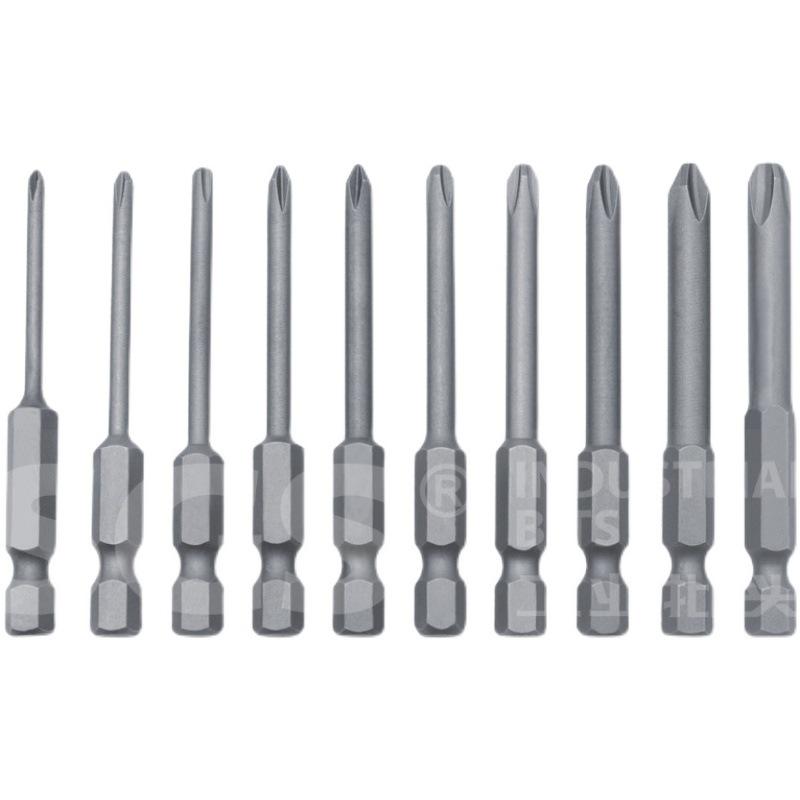 Torx T10 Phillips Screwdriver Bit, S2 High Hardness, Sandblasted, Single Head, Impact Driver Attachment
