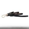 Casual Ladies Leather Thin Belt With Minimalist Knot Design And Alloy Closure