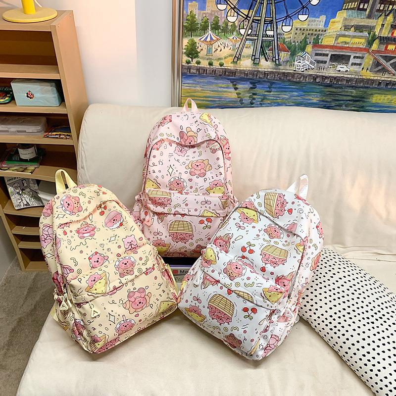 New backpack high value light casual college student backpack high school primary school students large capacity schoolbag