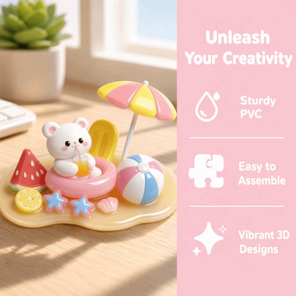 Mini Ornament DIY Stacking Stickers Handmade Relief Stickers Scrapbooking