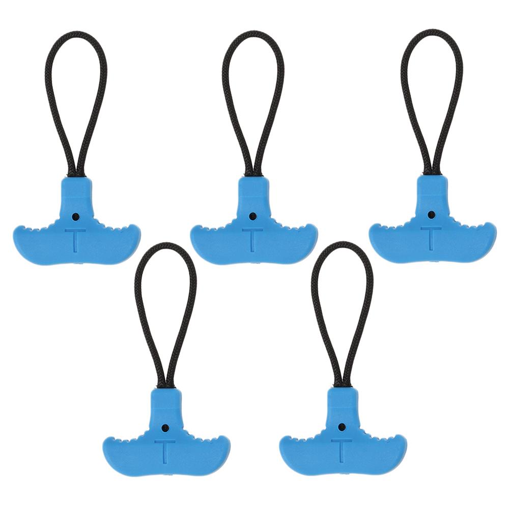 5 Colors Zipper Pull Puller End Fit Rope Tag Fixer Zip Cord Tab Replacement Clip Broken Buckle Travel Bag Suitcase Tent Backpack