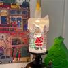 A84E-Festive For Christmas Decoration Candles Led Flameless Lights For Holiday Decor Santa Claus Snowman For Christmas