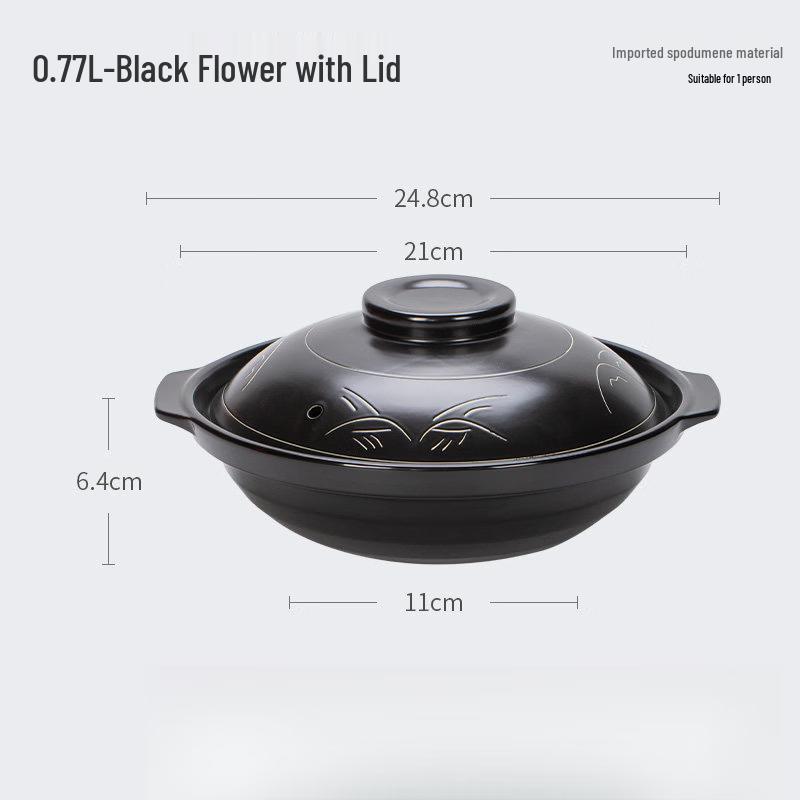 

LIEI Commercial Ceramic Casserole Pot with Lid