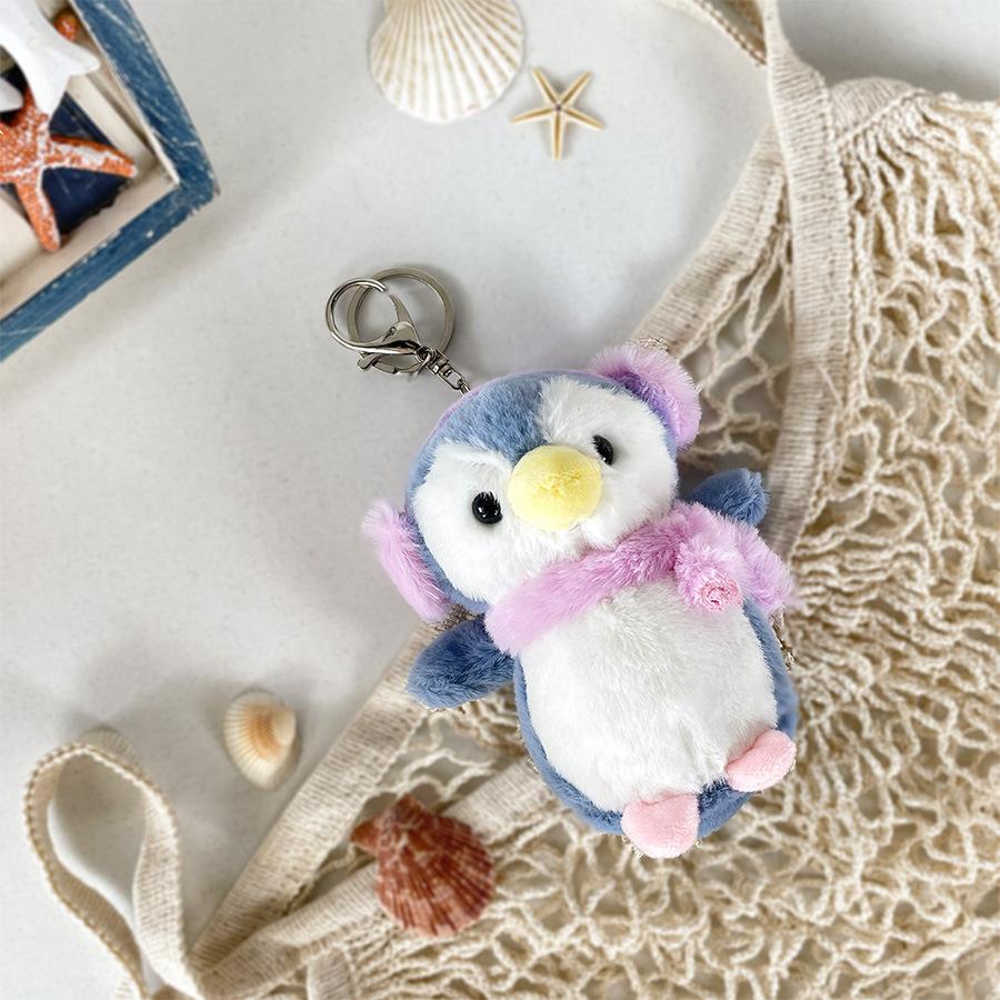 Fun Scarf Penguin Plush Keychain With Adorable Design Ideal For Surprises Birthday