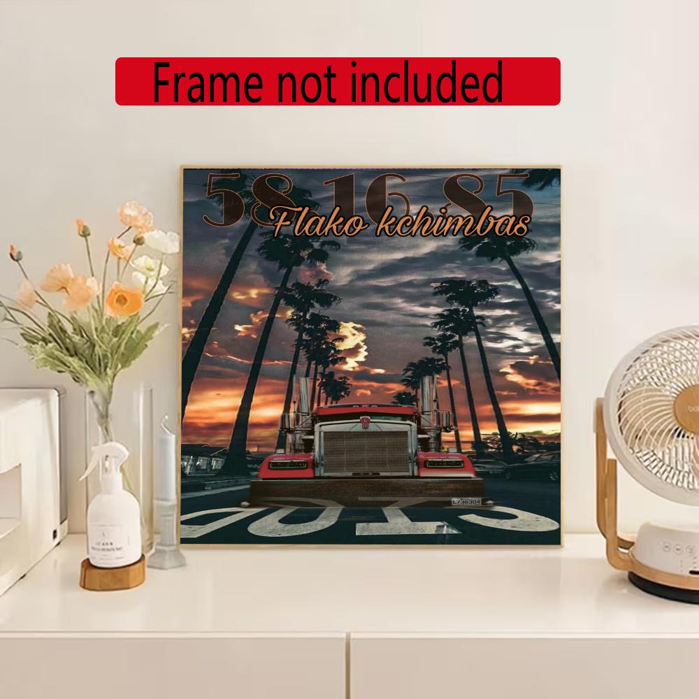 Kenworth Diamond Painting Round Diamond Mosaic Rhinestones Diamond Embroidery Craft Kit Wall Decor Without Frame