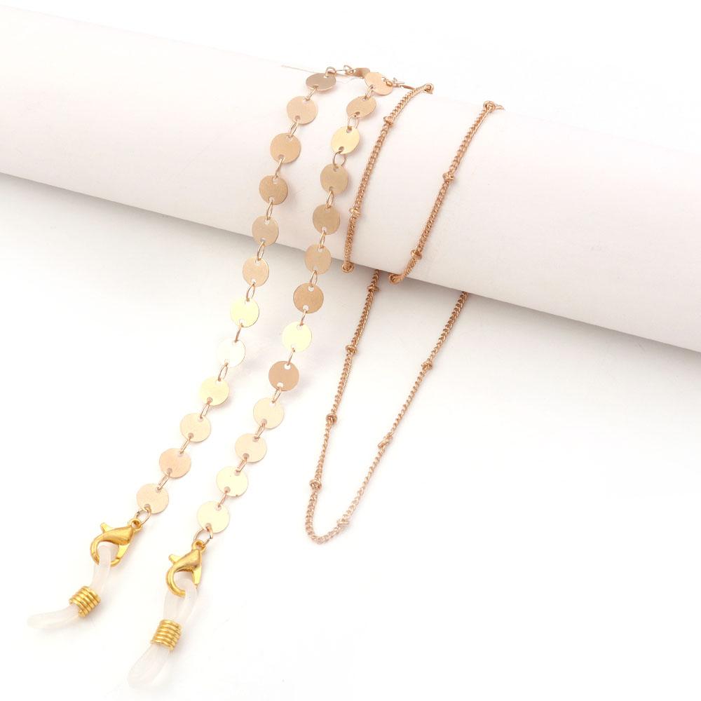 Modische Metall Brillen Kette Sonnenbrillen Lese Brillen Kette Perlen Brillen Kette Anti-Verlust Brillen Lanyard Kette Damen Brillen Kette