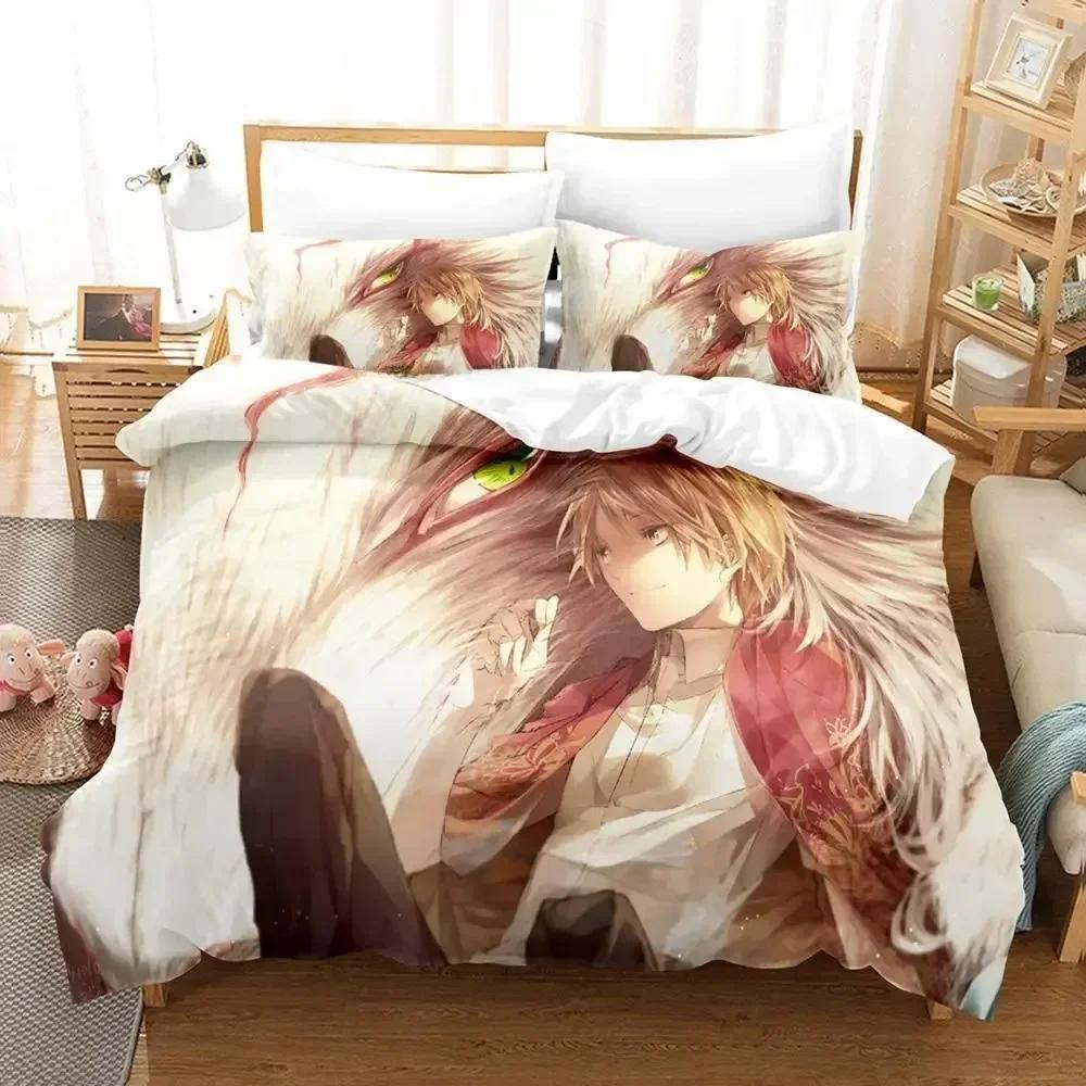 

Comforter 3D Print Home Textiles Natsume S Book Of Friends Bedding Set With Soft Queen King Size Bedclothes Home Comforter (quilt)-EU Single(135*200cm)3pcs