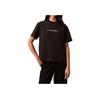 Calvin Klein Logo Drop Shoulder Pullover Round Neck Short Sleeve T-Shirt Women Tops Black 40WH113-UB1