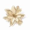 14cm Glitzer Künstliche Weihnachtsblumen Weihnachtsbaumschmuck Frohe Weihnachten Dekorationen für Zuhause Neujahrsgeschenk