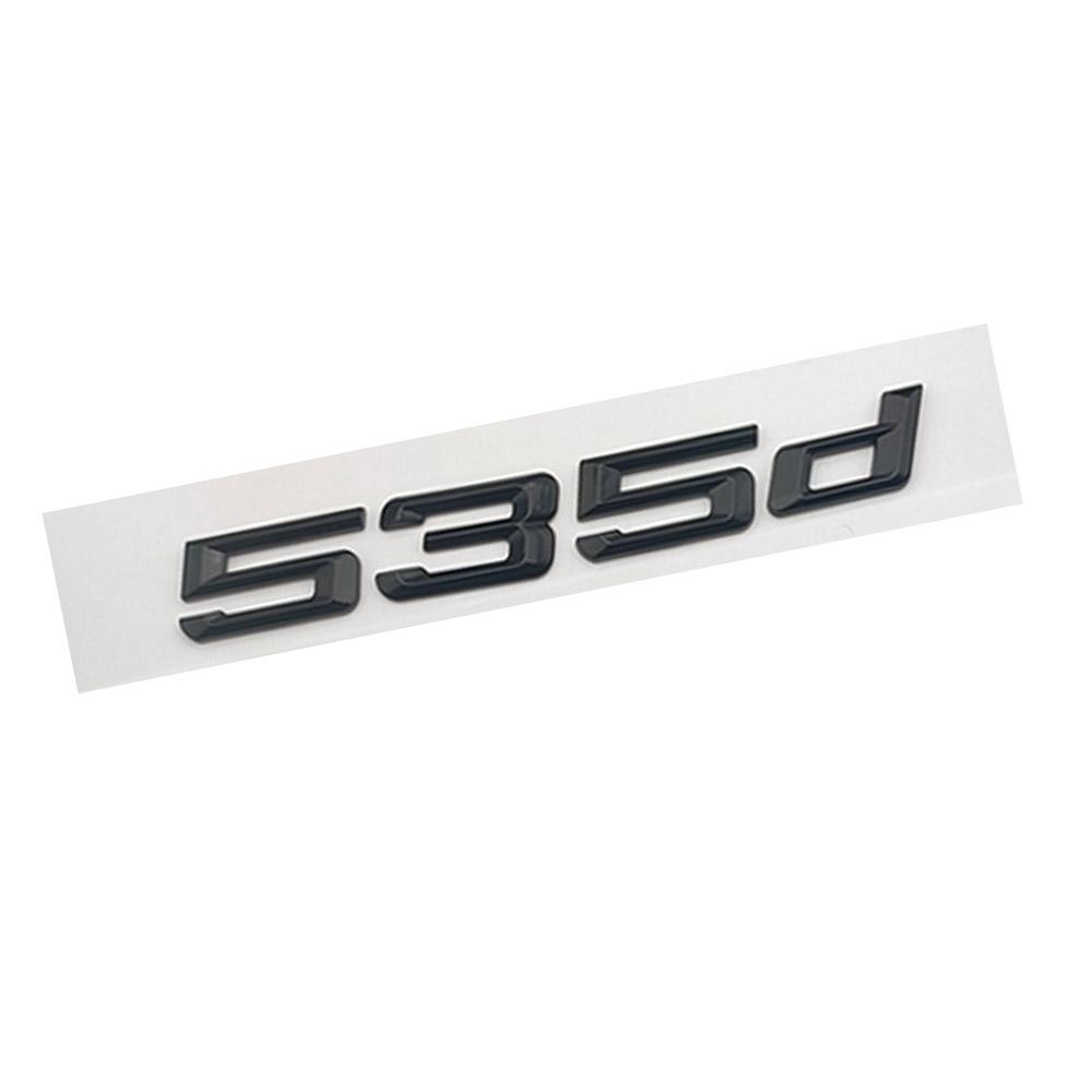 For BMW 530d 520d 535d 525d Car Fender Side Stickers Rear Bumper Stickers Rear Door Trunk Badge Adhesive Accessories