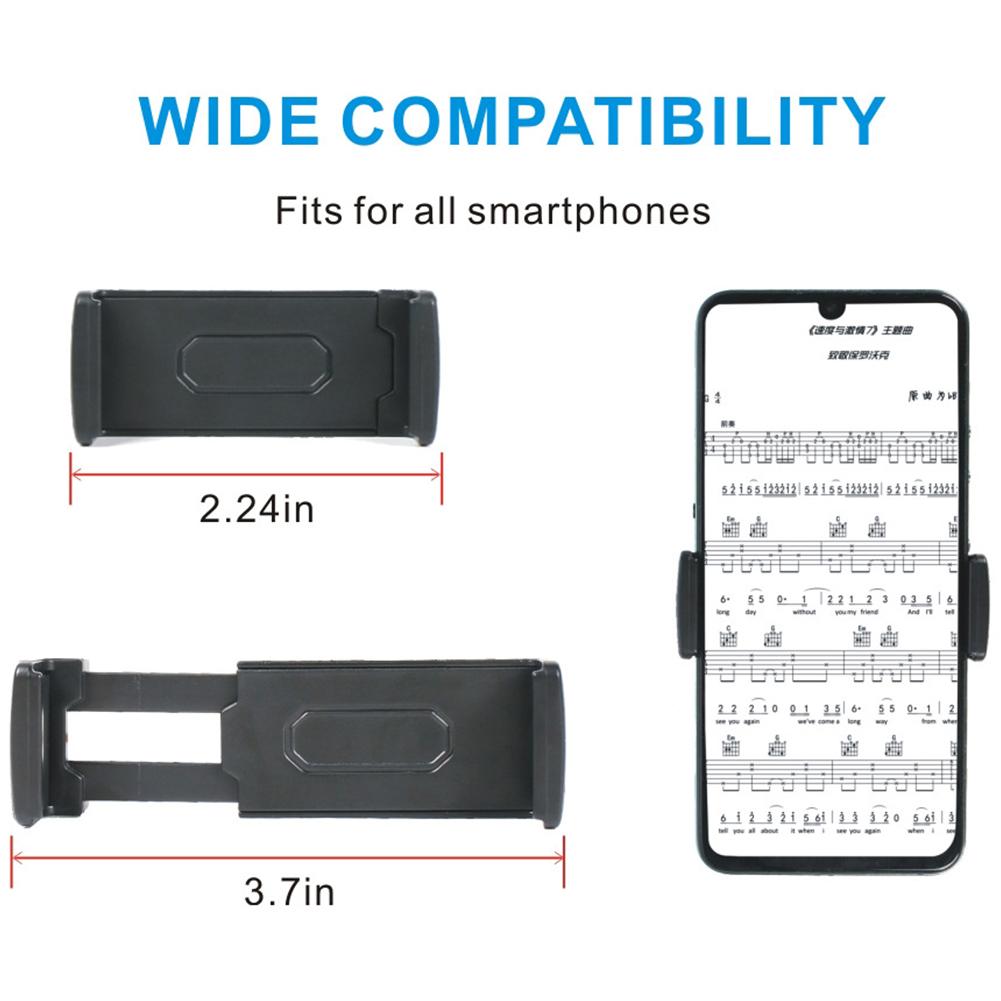 Adjustable Mic Stand Holder Gooseneck Pole Long Cellphone Mount Phone Music Stand Holder for Microphones Stand/Smartphones