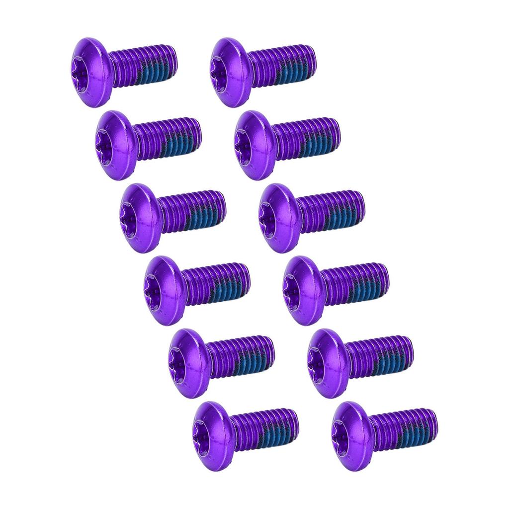 BOLANY 12pcs Mountain Bike Disc Brake Rotor Bolts Screws Alloy Steel Disc Rotor Screws