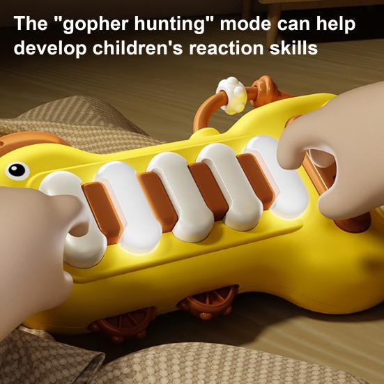 Pianoforte Elettronico Giocattolo Giraffa Cartone Animato con Luci Suono Coordinazione Mano-Occhio Bambini Piccoli Ragazzi Ragazze Educativo Tastiera Elettrica Giocattolo Musicale