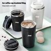 Car Emblem Stainless Steel Coffee Cup Thermal Mug Insulated Bottle For Grand Cherokee Wrangler JK Gladiator Compass Renegad