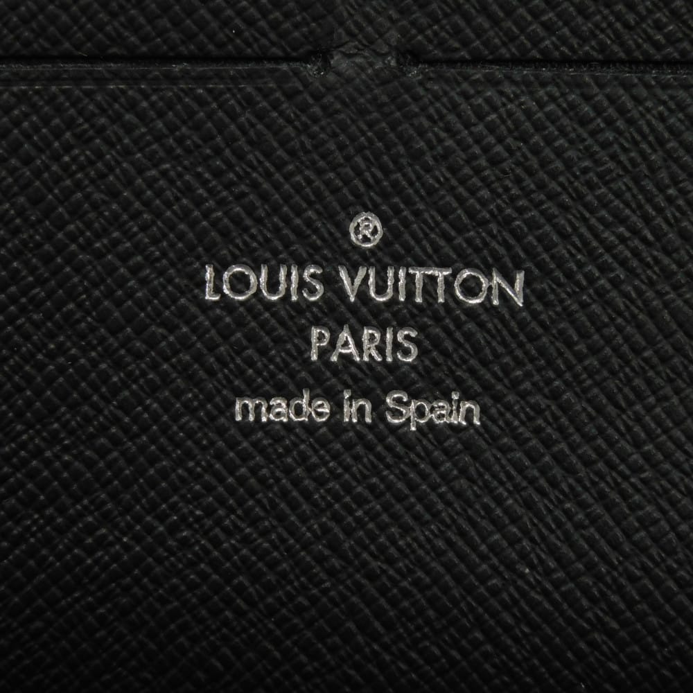 Used 12564 Zippy Organizer NM N60111 7940 Logo Black Gray Zip Around Damier Graphite Noir Men's from Japan AUTHENTIC