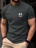 Gothic Grunge Drip Smiley Face Unisex Tshirt Y2K Streetwear O Neck Short Sleeve Tee Vintage Harajuku Casual Basic White T Shirts Fo