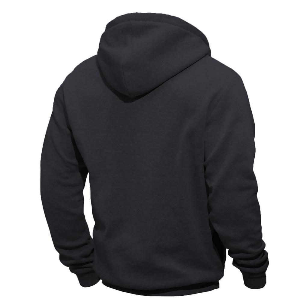 Men's, Loose-fitting, Sweatshirts, Fleece Sweatshirts, Lapels, Hoodies, Casual, Patchwork Sweatshirts, Hooded Jackets