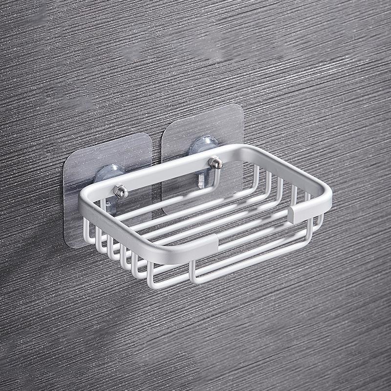 No-Drill Soap Dish With Draining Mesh And Suction Cup Wall-Mounted Storage For Bathroom Soap Holder