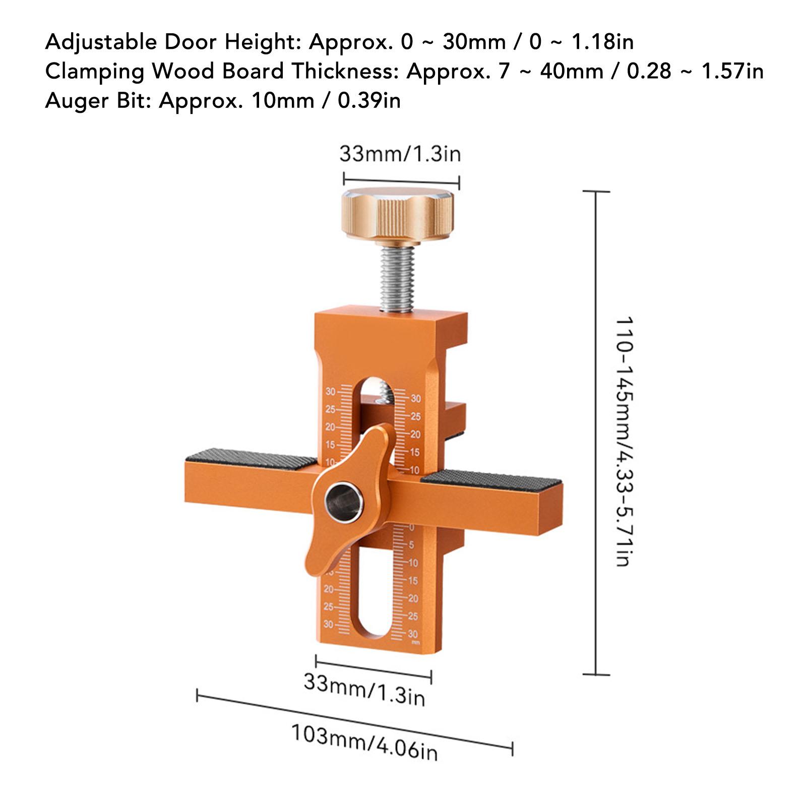 

Imbot Cabinet Door Mounting Jig Tool Set Installation Positioner Adjustable Aluminium Alloy Woodworking Position Leveler
