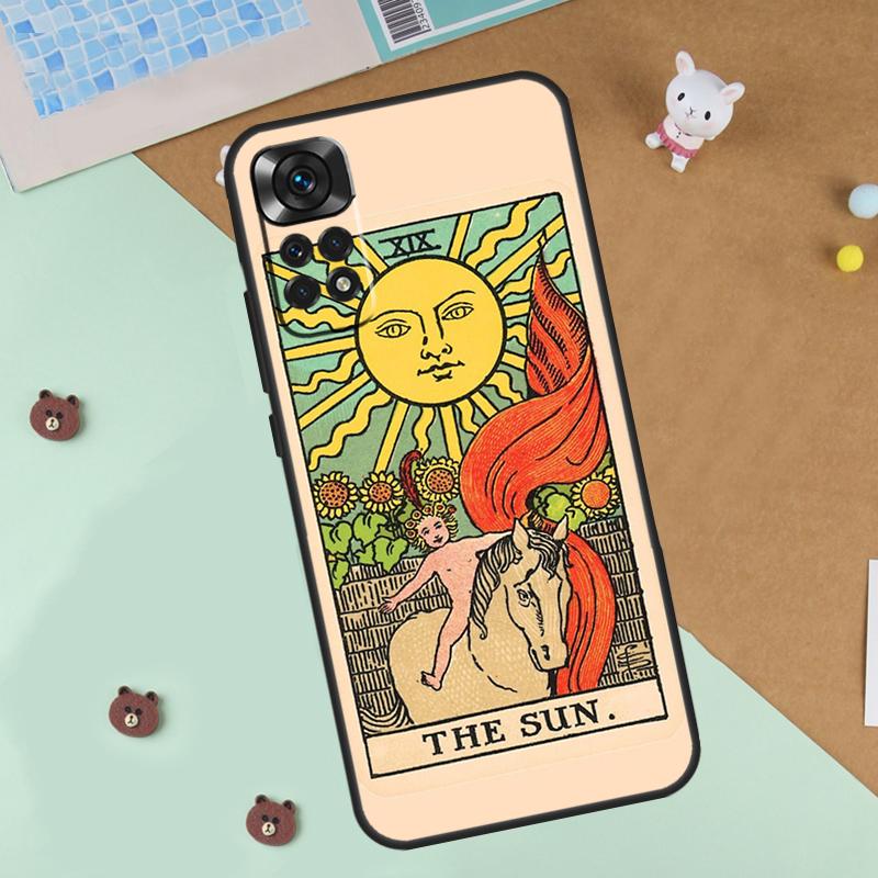 

The SUN Tarot card Case For Xiaomi Redmi Note 13 12 11 9 10 14 Pro 10S 11S 12S Cover For Redmi 13C 10C 12C 14C Redmi Note 11S