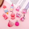 DIY Resin Pendant: Rose Red Lipstick Candy Butterfly Teddy Bear Ice Cream Milk Bottle Charm