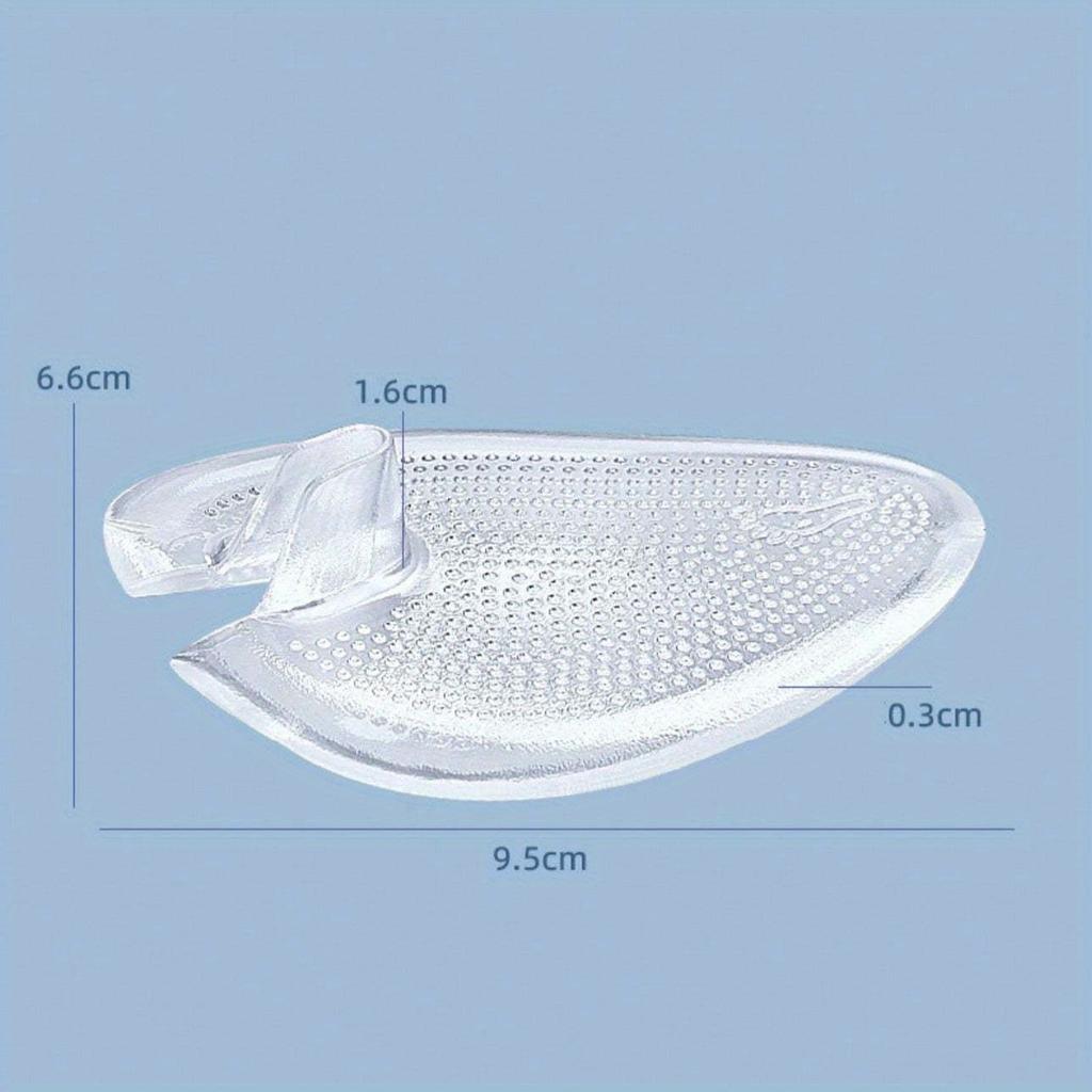 1 Pair Sticky Toe Grip Front Foot Pad, Anti-Slip Massage Forefoot Cushion, Sandals Toe Pad
