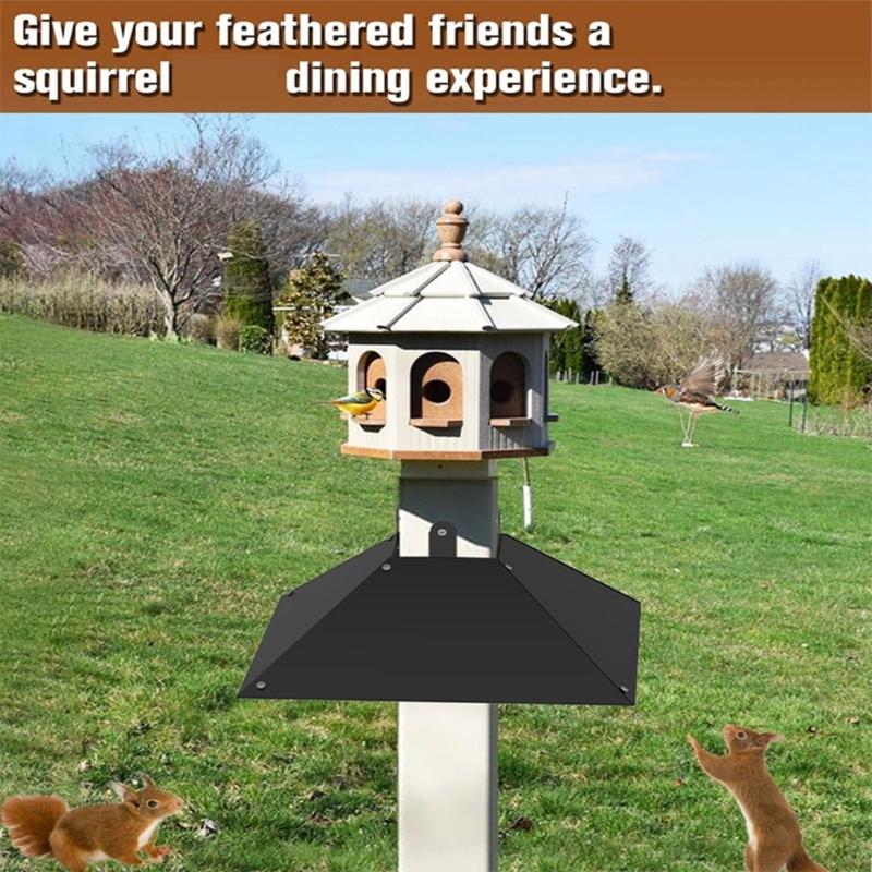Squirrels Baffle Squirrels Proof Bird Feeders Baffle Wrap Around Squirrels Baffle Squirrels Guard for Bird Feeders Rod