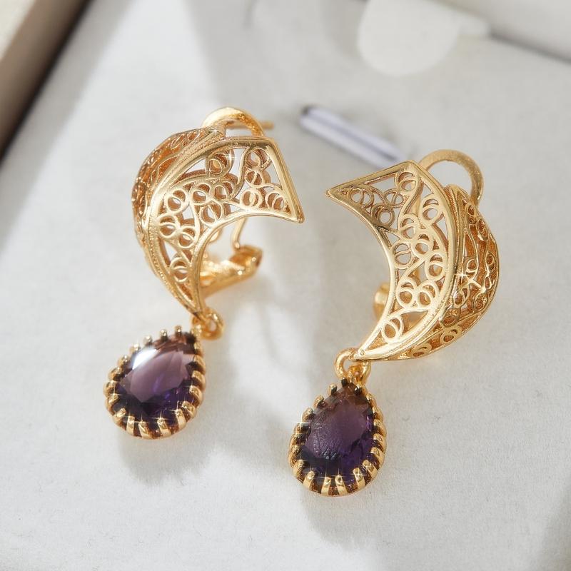 Retro Luxury Elegant Inlaid White Rose Red Zircon Earrings for Women  Personality Girls Party Accessories Holiday Jewelry