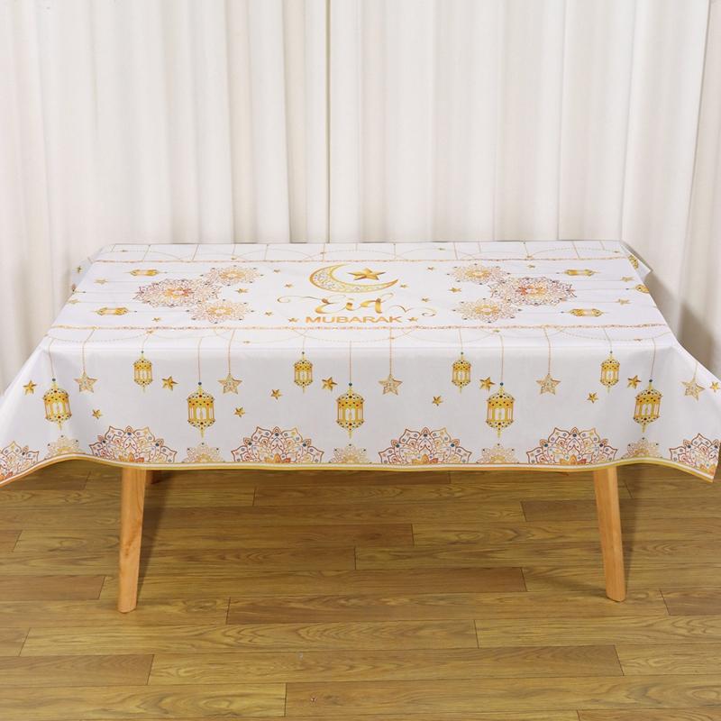 Eid Mubarak Tablecloths Ramadan Decoration for Home 2026 Islamic Muslim Party Supplies Ramadan Kareem Mubarak Eid Al Adha Gifts