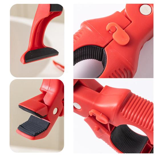 Anti-Scald Dish Clip 3-in-1 Multi-Functional Hot Plate Gripper Bowl Plate Clamp Bottle Opener Heat Resistant Silicone Kitchen Tool with Non-Slip Grip