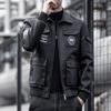 Spring Autumn Men's Motorcycle Leather Jacket Embroidery Racing Coat Windbreaker Outwear Faux Leather Biker Sports Jacket
