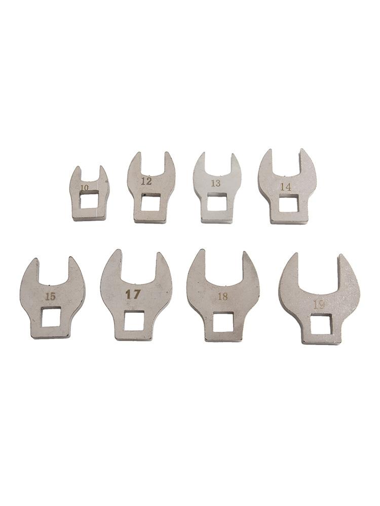 Complete Tool Kit with 8Pcs Metric Crowfoot Wrenches for Professionals