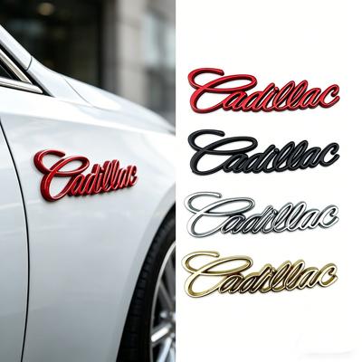 Classic 9.5x2.5cm Metal Emblem Sticker for CT4 CT5 XT4 XT5 XT6 ATS CTS CT6 Side Fender Trunk Badge Exterior Decoration