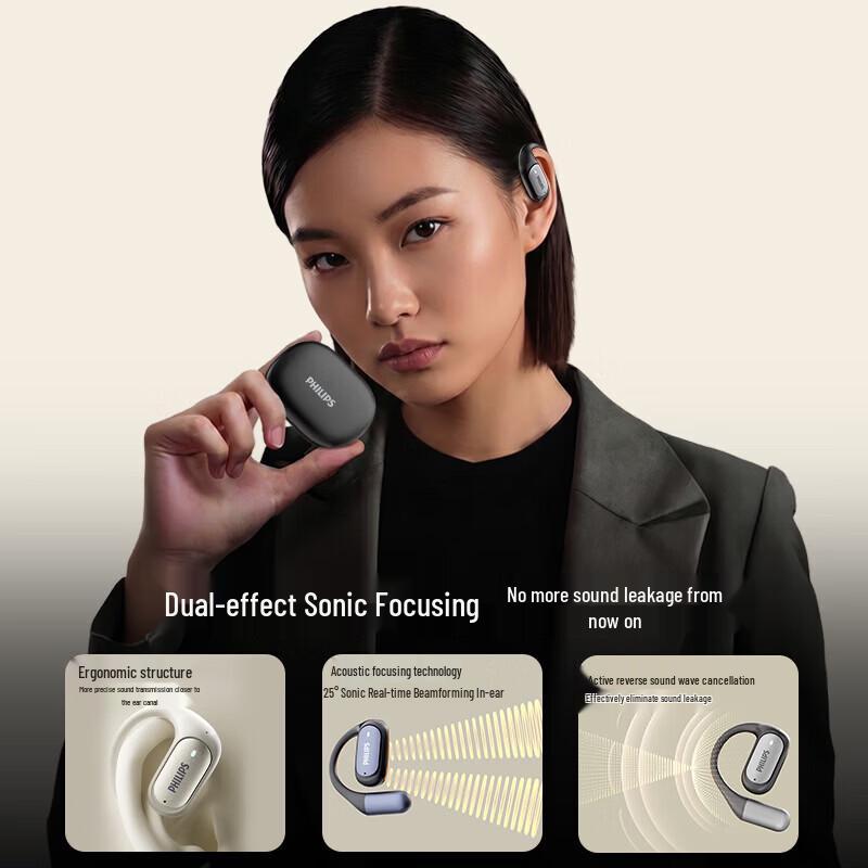 Philips TAA3719 Open-Ear Bone Conduction Concept Sports Headphones