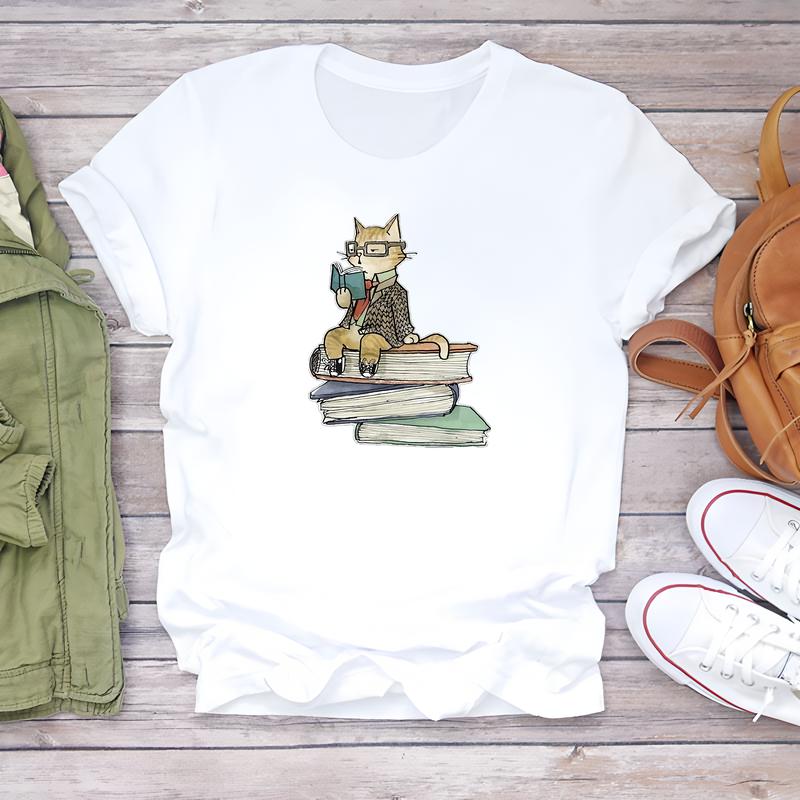 Fashionable T-shirt for Women, Cute and Trendy, Short-sleeve Summer Daily Wear.