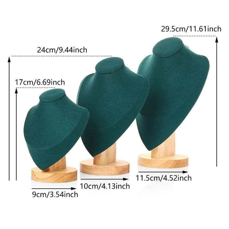 Set of 3 Soft Touch Velvets Jewelry Presentation Rack Enhances Visual Appeal Suitable for Various Jewelry Showcasing