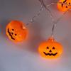 Halloween Light String 3D Pumpkin Design Easy to Use Battery Operated LED Light String Indoor Outdoor Decoration