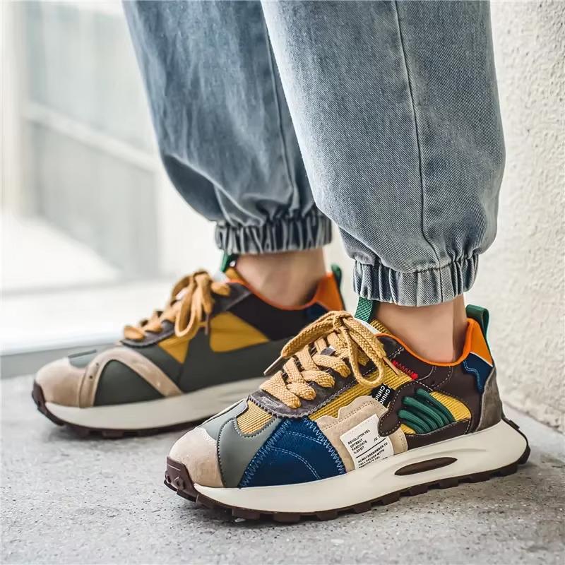 Fashion Trendy Men's Casual Running Shoes 2025 New Quality Fashion Sneakers for Mens Mesh Outdoor Tennis Training Shoes Tenis Masculino