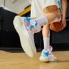 New LINING Sonic 9 IX Team Mid Men's On Court Basketball Shoes   White/Pink/Blue ABAS107-1