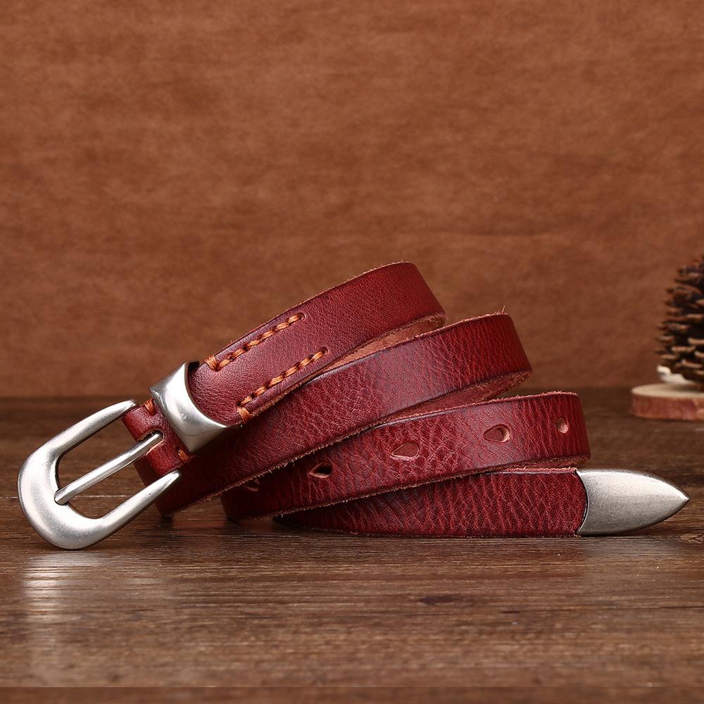 

Кожаный ремень женский с пряжкой в стиле ретро из натуральной коровьей кожи, пояс на талии, юбка, модный 115cm