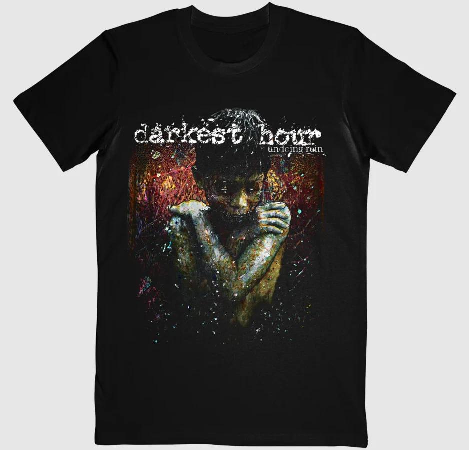 Men s and Women s T-shirts Vtg Darkest Hour Band Short Sleeve Cotton Black Unisex All Size XS