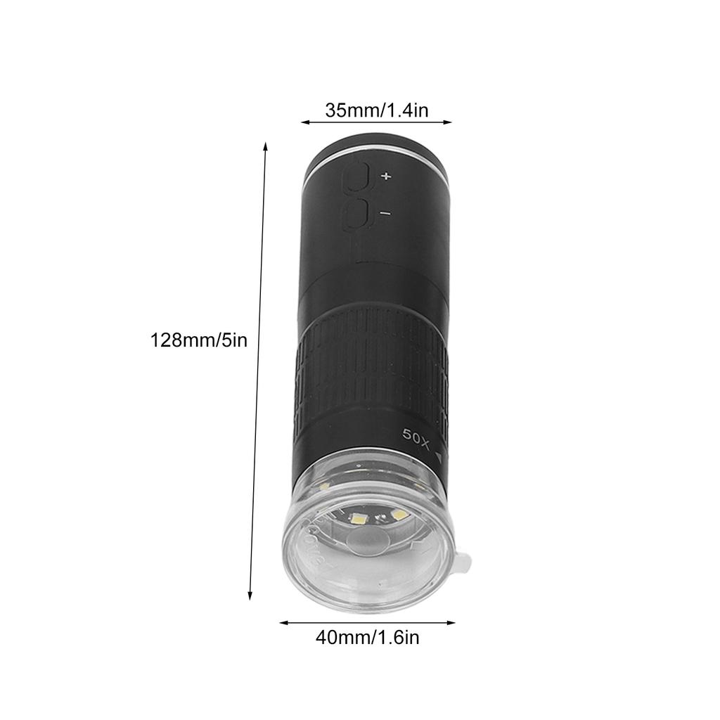 Wireless Digital Microscope 50 To 1000X Portable 2MP with Flexible Stand for Phone PC
